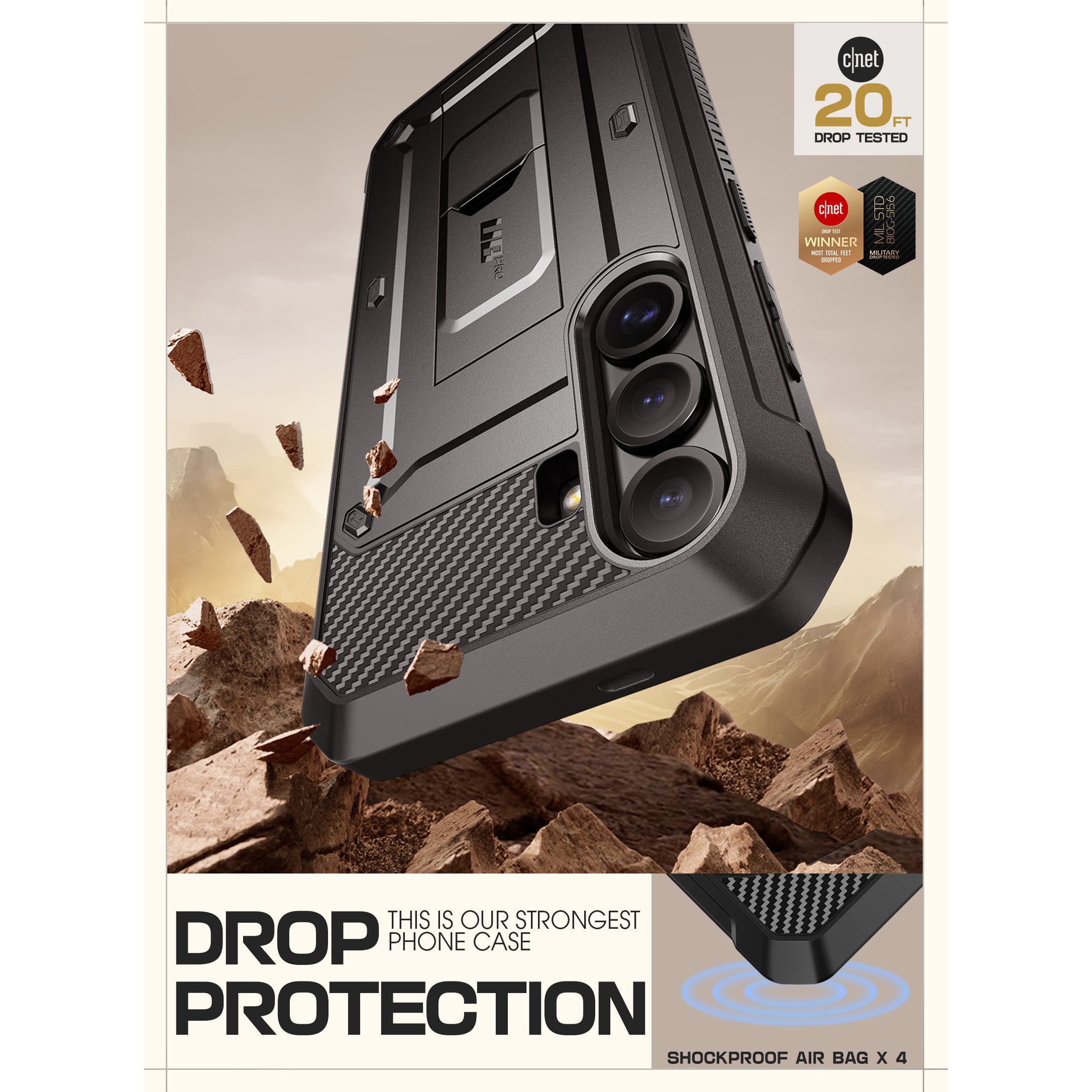 Samsung Galaxy S25 Plus Unicorn Beetle PRO Rugged Case - Heavy Duty Shockproof Protective Cover for Galaxy S25 Plus | Perfect for Outdoor Activities, Construction Work & Extreme Sports