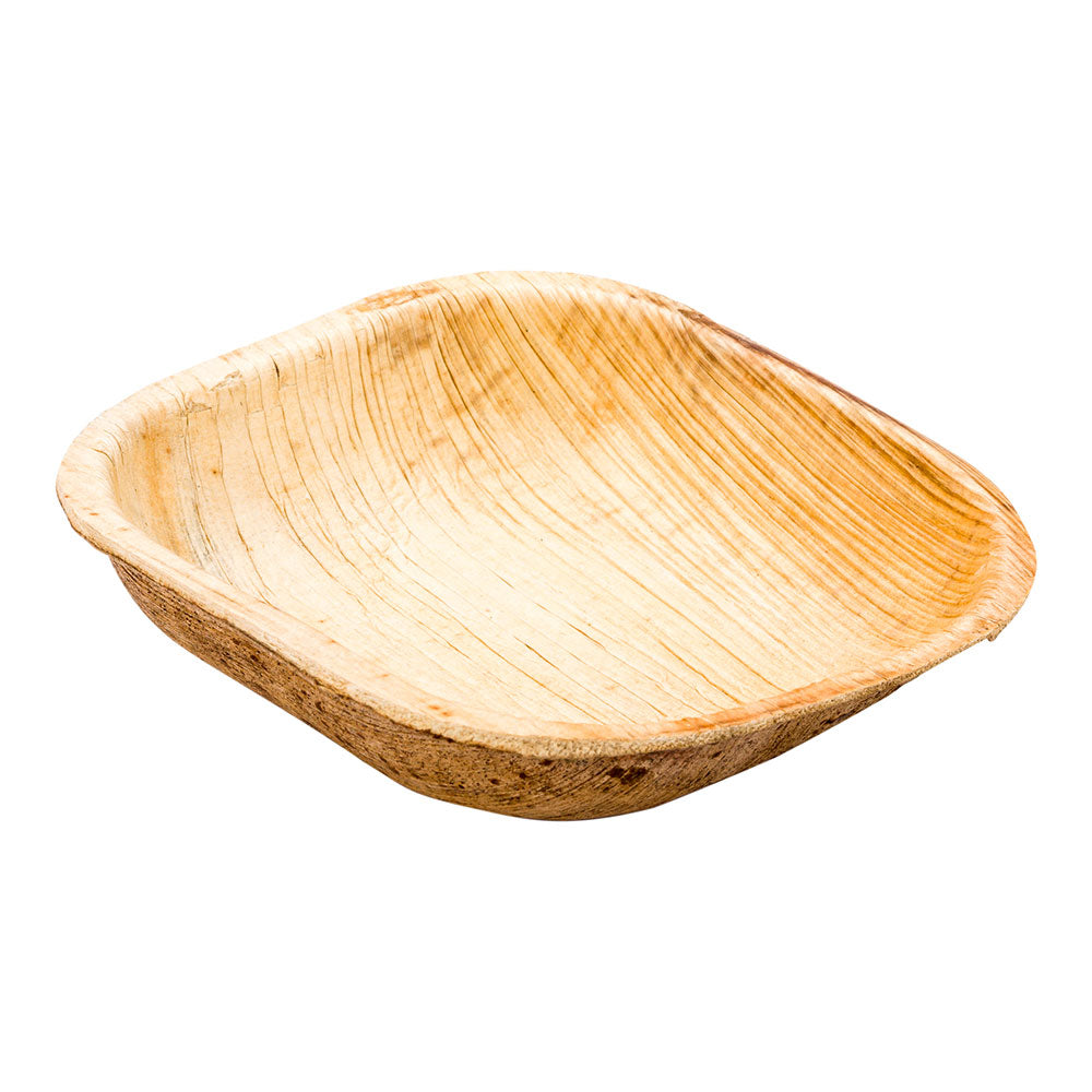 100-Pack 4oz Square Palm Leaf Bowls & 100-Pack 3.5