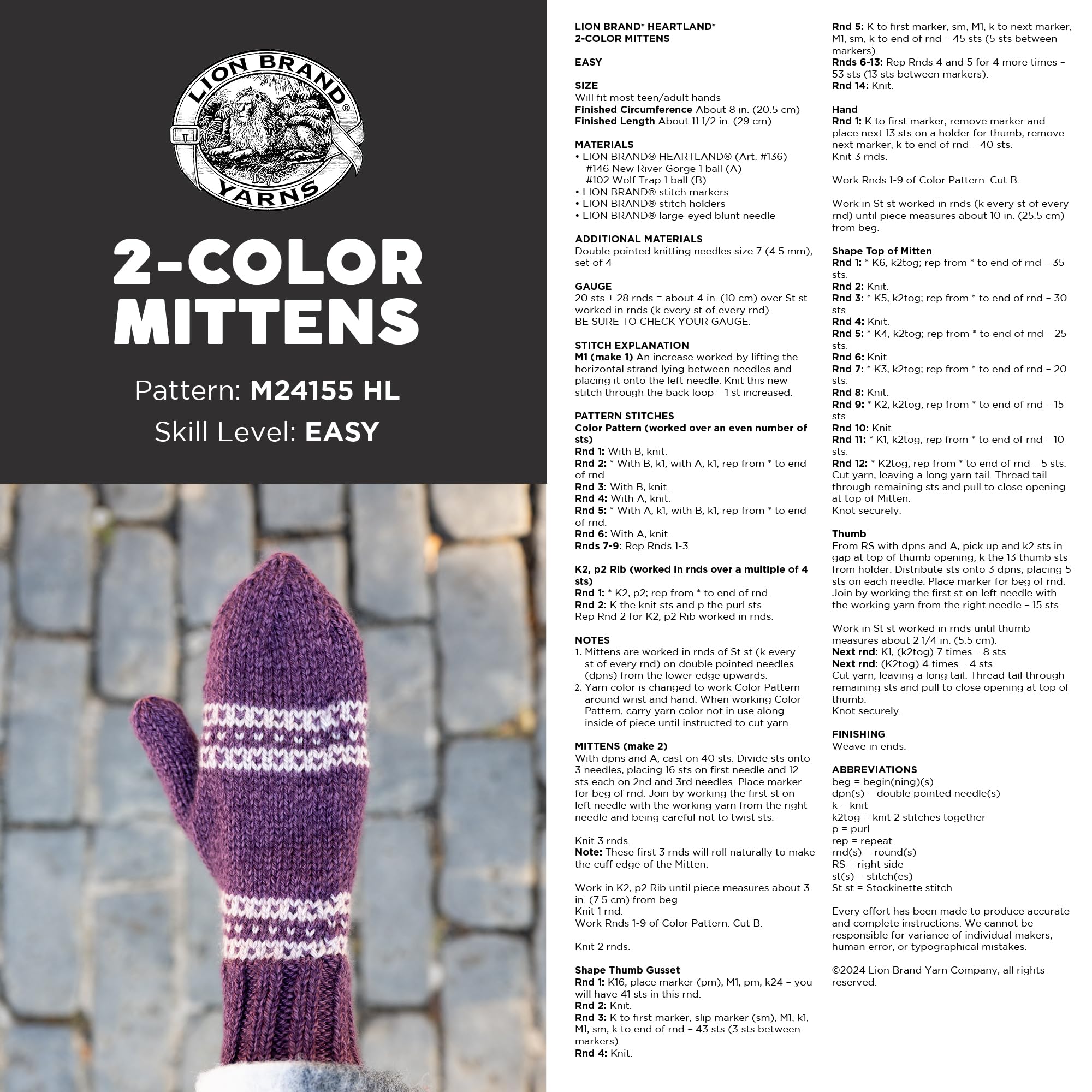Lion Brand Yarn Heartland Worsted-Weight Knitting & Crocheting Yarn - 3 Pack (New River Gorge) - Perfect for Blankets, Scarves, and DIY Craft Projects