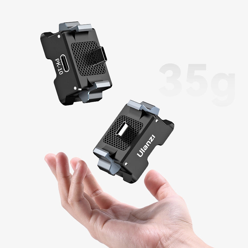 Ulanzi PK 10 Osmo Pocket 3 Expansion Adapter for DJI Action Camera - Compatible with DJI Pocket 3 & Action Cameras - Perfect for Vlogging, Travel & Outdoor Adventures