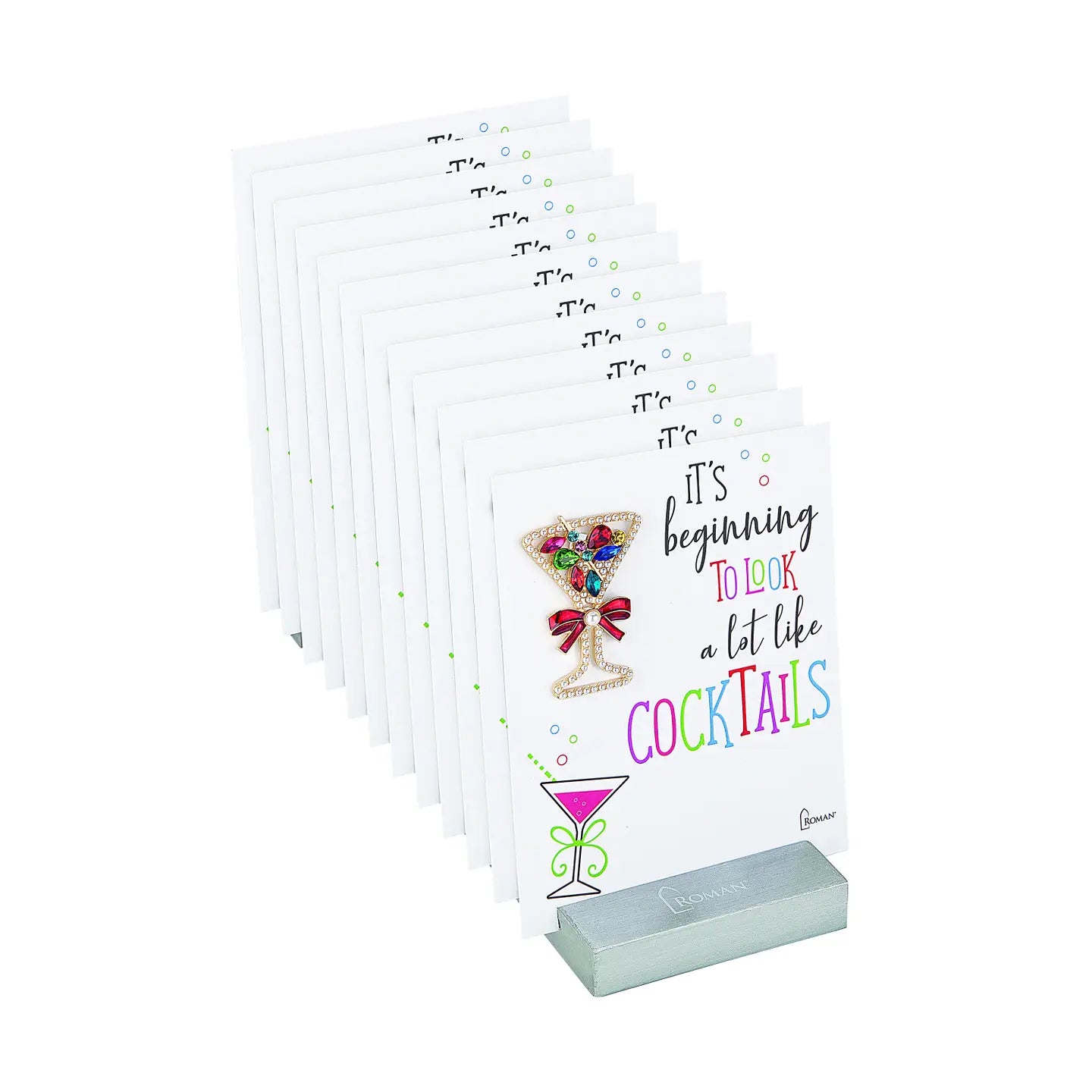 2 Pack Christmas Cocktail Pins - Festive Holiday Drink Pins for Bartenders, Party Favors, and Christmas Decorations - Perfect for Cocktail Parties, Gift Exchanges, and Holiday Celebrations