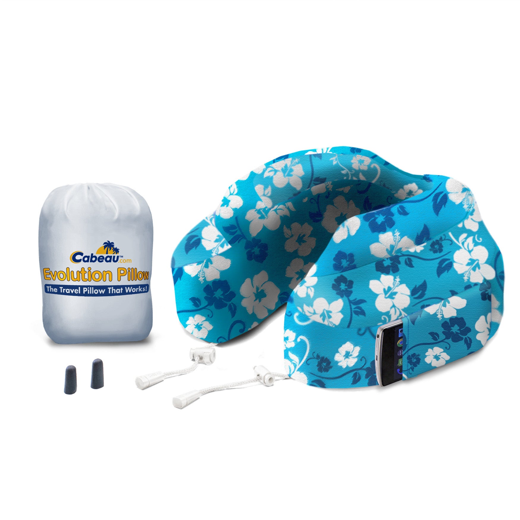 Cabeau Evolution Memory Foam Travel Pillow - Neck Support for Airplane, Car & Home Use - Comfortable & Portable for Long Flights, Road Trips & Relaxation