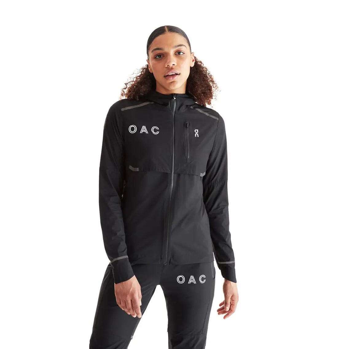 Women's On Running OAC Weatherproof Jacket - Lightweight Waterproof Windbreaker for Outdoor Running & Hiking (Black) | Perfect for Trail Running, Jogging & Travel