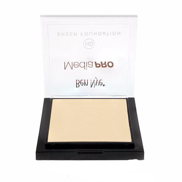 Ben Nye MediaPRO HD Sheer Foundation - Lightweight, Buildable Coverage for Flawless Skin | Professional Makeup for Photography, Film & Everyday Wear