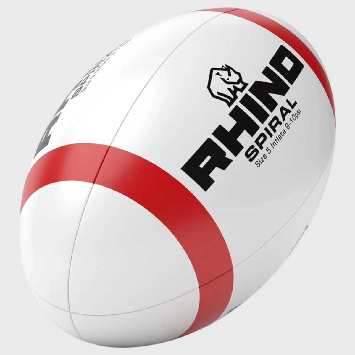 Rhino Spiral Rugby Ball - Durable Training & Match Rugby Ball for Outdoor Sports - Perfect for Rugby Practice, Games, and Team Training
