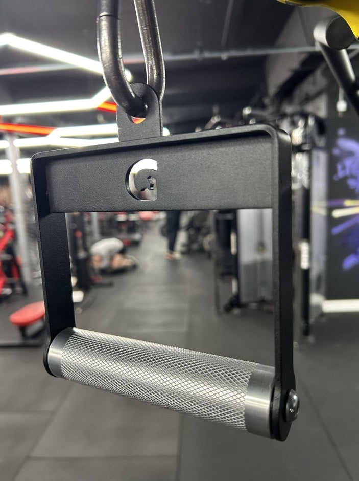 GymPin Fixed D Handle - Heavy Duty Textured Grip for Weightlifting, Power Racks & Home Gym Equipment - Perfect for Strength Training & CrossFit Workouts