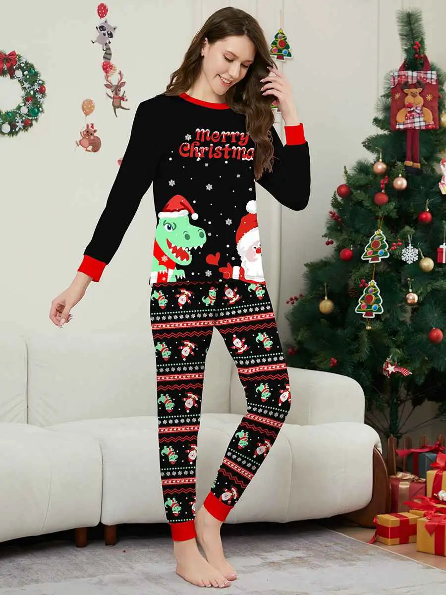 Dinosaur Christmas Matching Family Pajamas Set - Cozy Holiday PJS for Kids & Adults | Perfect for Family Photos & Christmas Morning