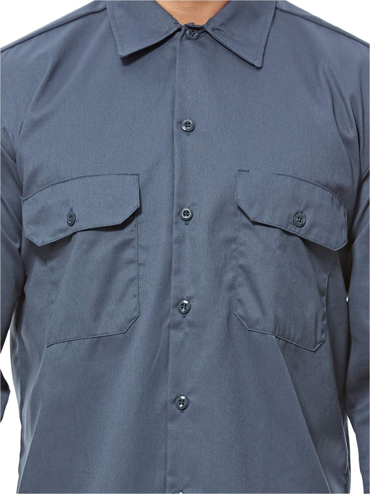Dickies Men's Big and Tall Long Sleeve Work Shirt - Durable Cotton Workwear for Construction, Farming & Outdoor Jobs - Comfortable Button-Up Shirt for Tall Men