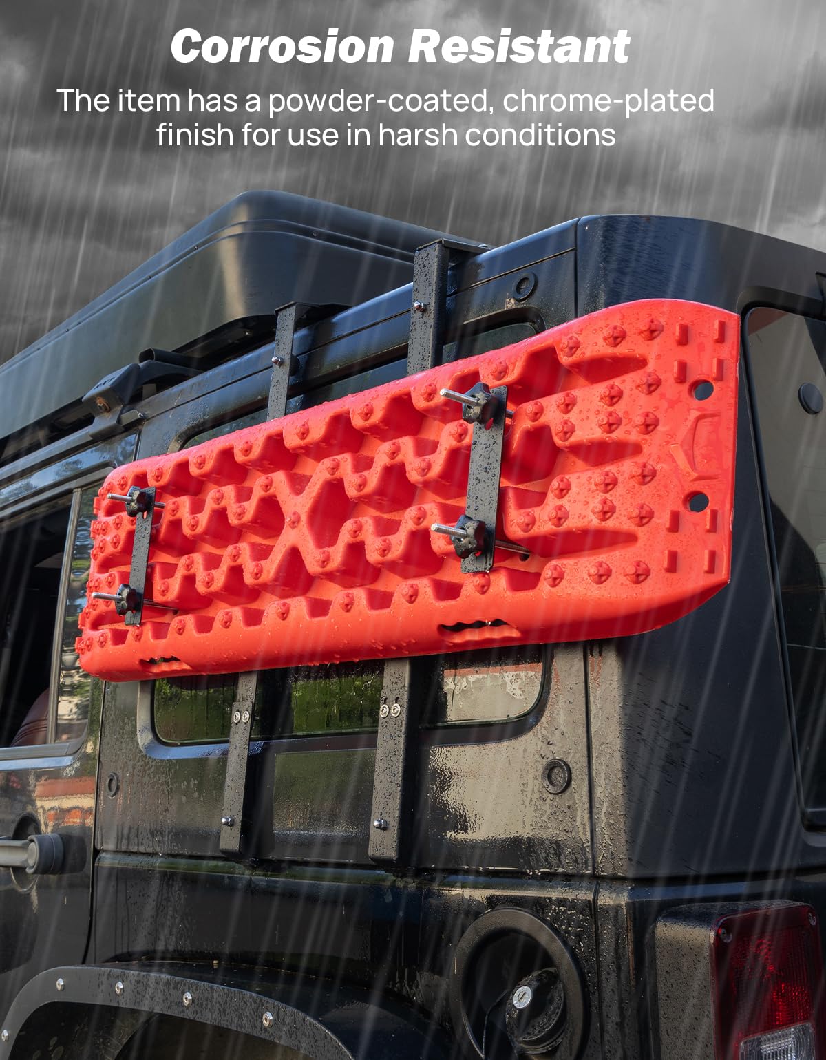 JOYTUTUS JK Rear Window Storage Panel Kit for Jeep Wrangler JK 2007-2018 | Heavy Duty Storage Accessories Mounting Plate | Perfect for Gas Can Mount, Recovery Traction Boards & Off-Road Gear | Great for Camping, Overlanding & Adventure Trips