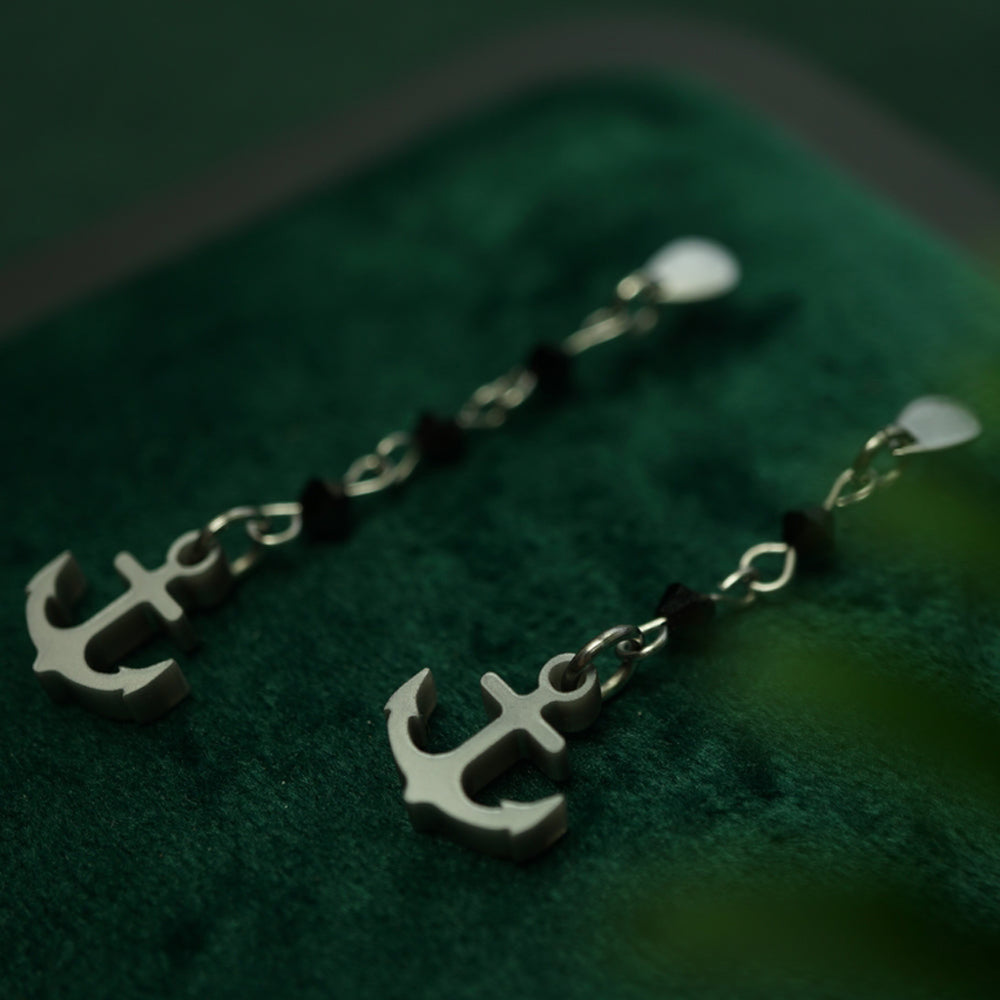 Anchor Earrings for Women - Nautical Jewelry by Lost Kiwi Designs - Perfect for Beach Outfits, Summer Fashion & Gifts