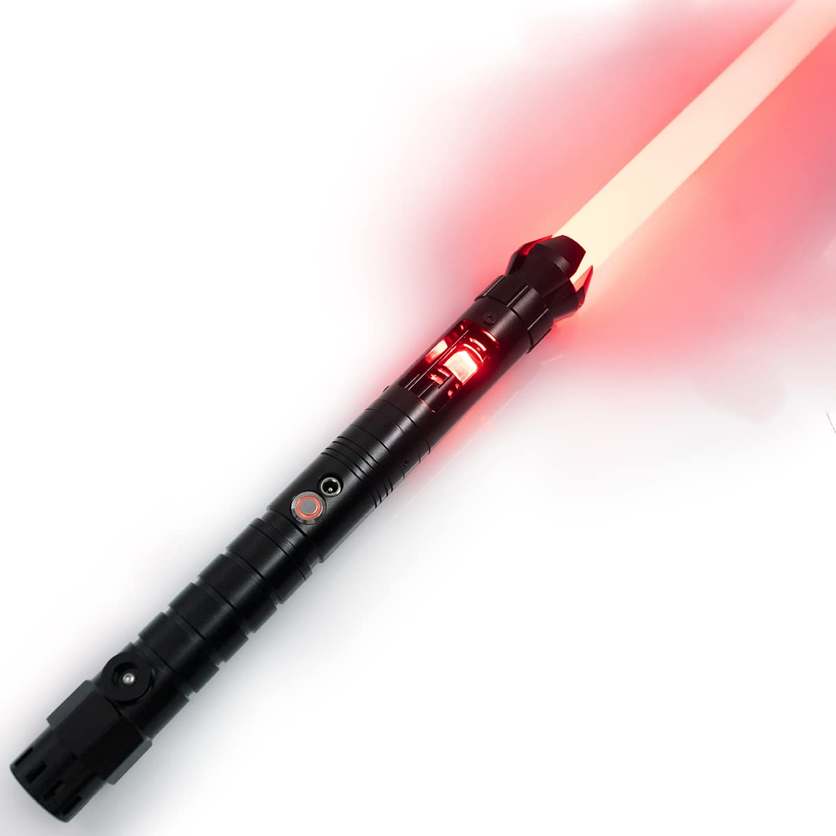 ZIASABERS Alpha Pixel Saber - Black Metal Hilt with 12 LED Colors for Cosplay & Collecting