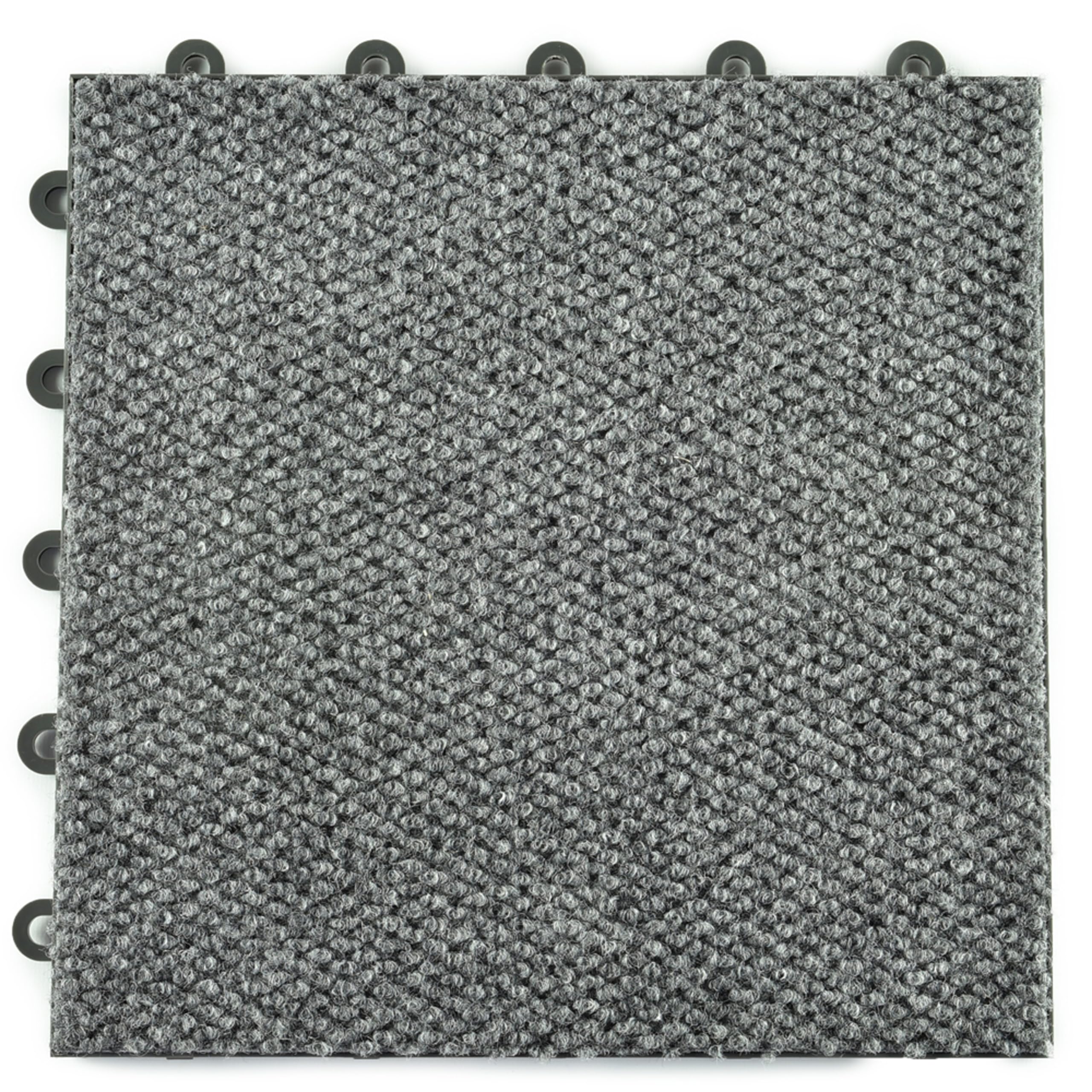 Greatmats Interlocking Carpet Tiles 1x1 Ft Modular Flooring - 20 Pack Gray Square Tiles for Home Gym, Office, Basement & Playroom Flooring