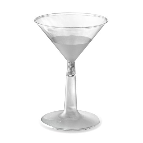 Premium 2-Piece 6-Oz Clear Martini Glasses Set of 144 - Elegant Cocktail Drinkware for Bars, Restaurants, and Home Entertaining - Perfect for Martinis, Cocktails, and Special Occasions