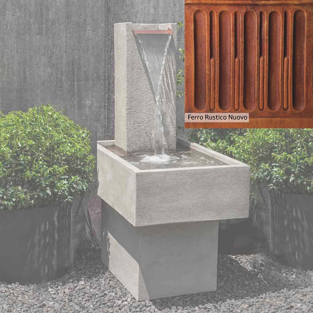 Campania International Falling Water Fountain III - Outdoor Garden Waterfall Feature for Patio, Yard, and Landscape Decor