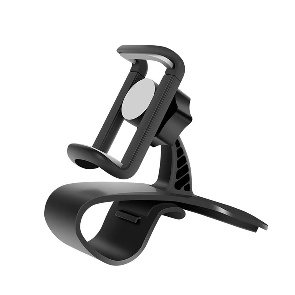 360 Degree Rotating Car Phone Holder - Universal Dashboard & Windshield Mount for iPhone, Samsung, Smartphones - Hands-Free GPS Navigation & Driving Safety (Black) - Perfect for Commuting, Road Trips & Rideshare Drivers