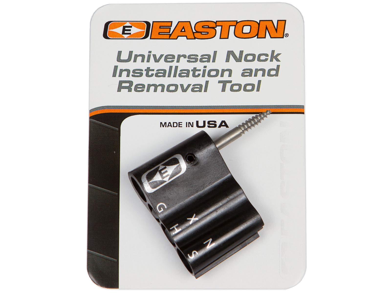 Easton Universal Nock Installation and Removal Tool - Clam Pack Nock Tool for Archery and Bowhunting | Easy Arrow Nock Replacement for Compound Bows, Recurve Bows & Crossbows