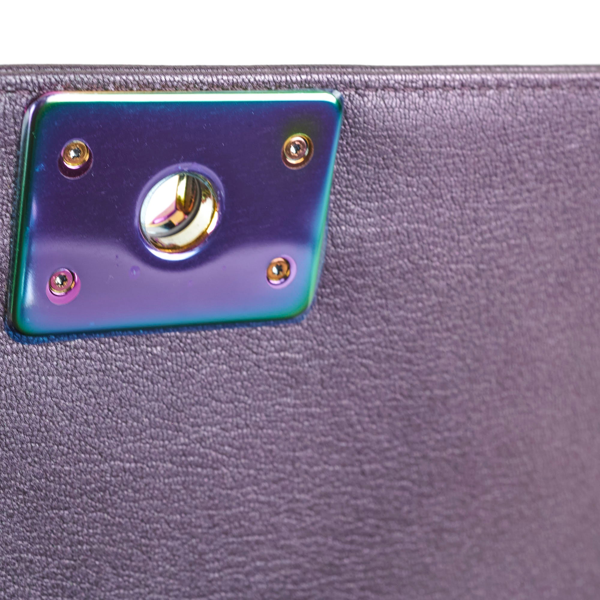 Chanel Small Boy Bag Mermaid Purple Iridescent Leather Crossbody Bag - 21 Series Luxury Handbag for Women, Perfect for Parties, Dating & Special Occasions
