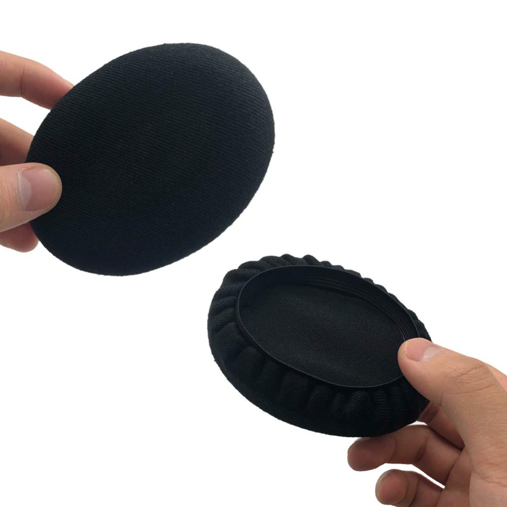 Universal Stretchable Headphone Covers 2-Pack (4pcs) - Washable Fabric Ear Cup Covers for On-Ear Headphones 3.54