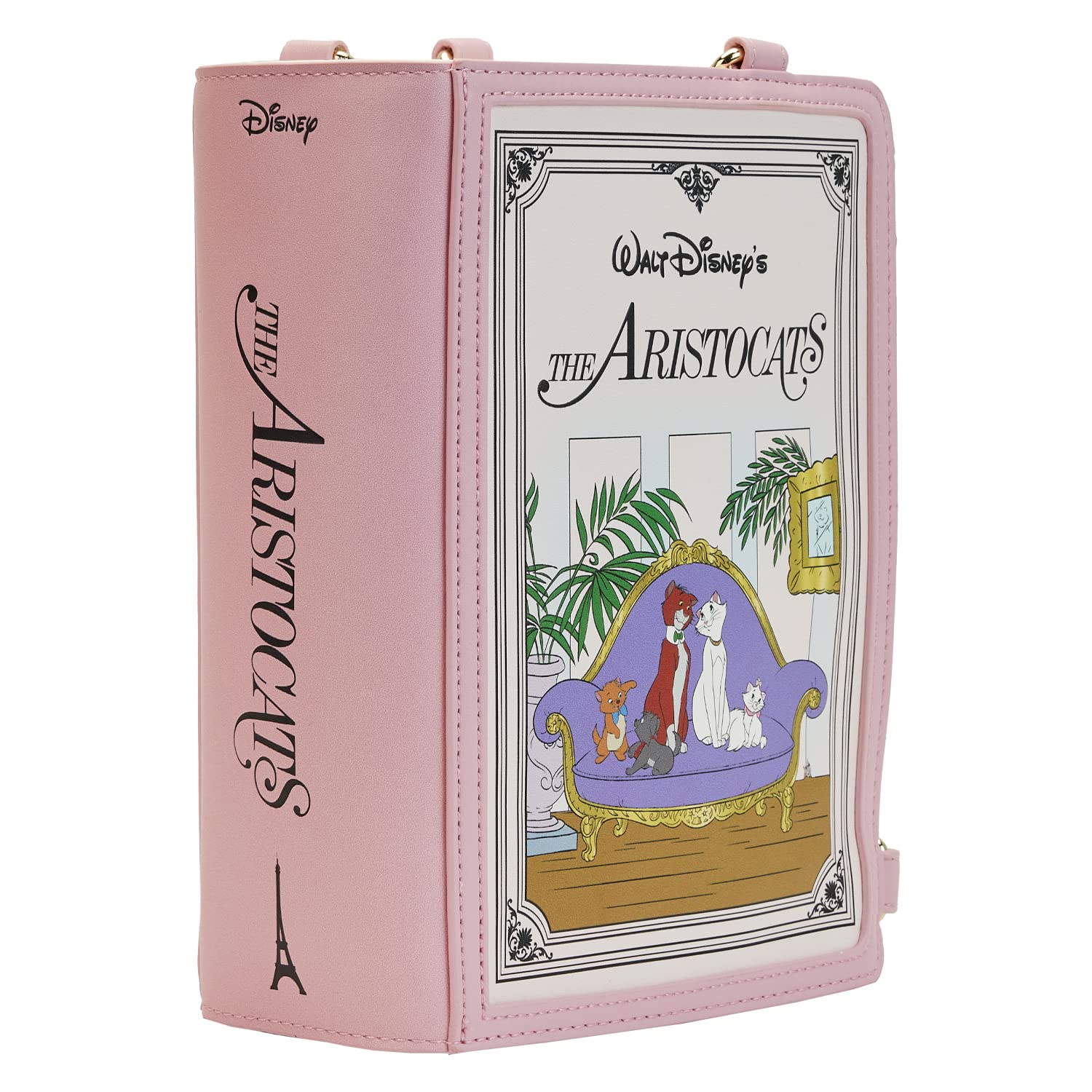 Loungefly Disney The Aristocats Book Convertible Crossbody Bag - Cute Cartoon Cat Purse for Women | Perfect for Disney Fans, Cosplay, and Everyday Use