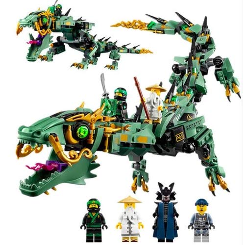 LEGO NINJAGO Movie Green Ninja Mech Dragon Building Kit 70612 - 544 Piece Construction Set with Dragon Figurine & Ninja Minifigures | Creative Play for Kids, Collectors & Movie Fans