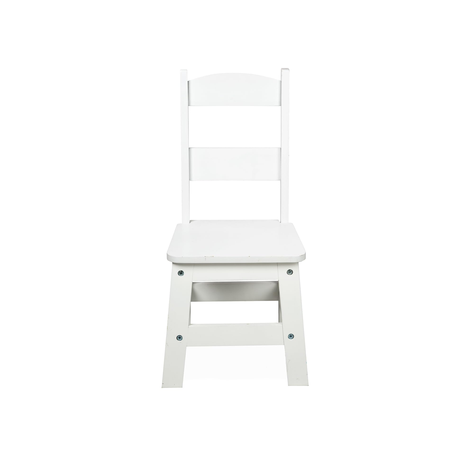 Melissa & Doug White Wooden Kids Table and Chairs Set - Durable Children's Bedroom Furniture for Playroom, Learning & Creative Activities - Perfect Gift for Boys & Girls Ages 3+ (Ideal for Arts & Crafts, Tea Parties, Homework & Pretend Play)