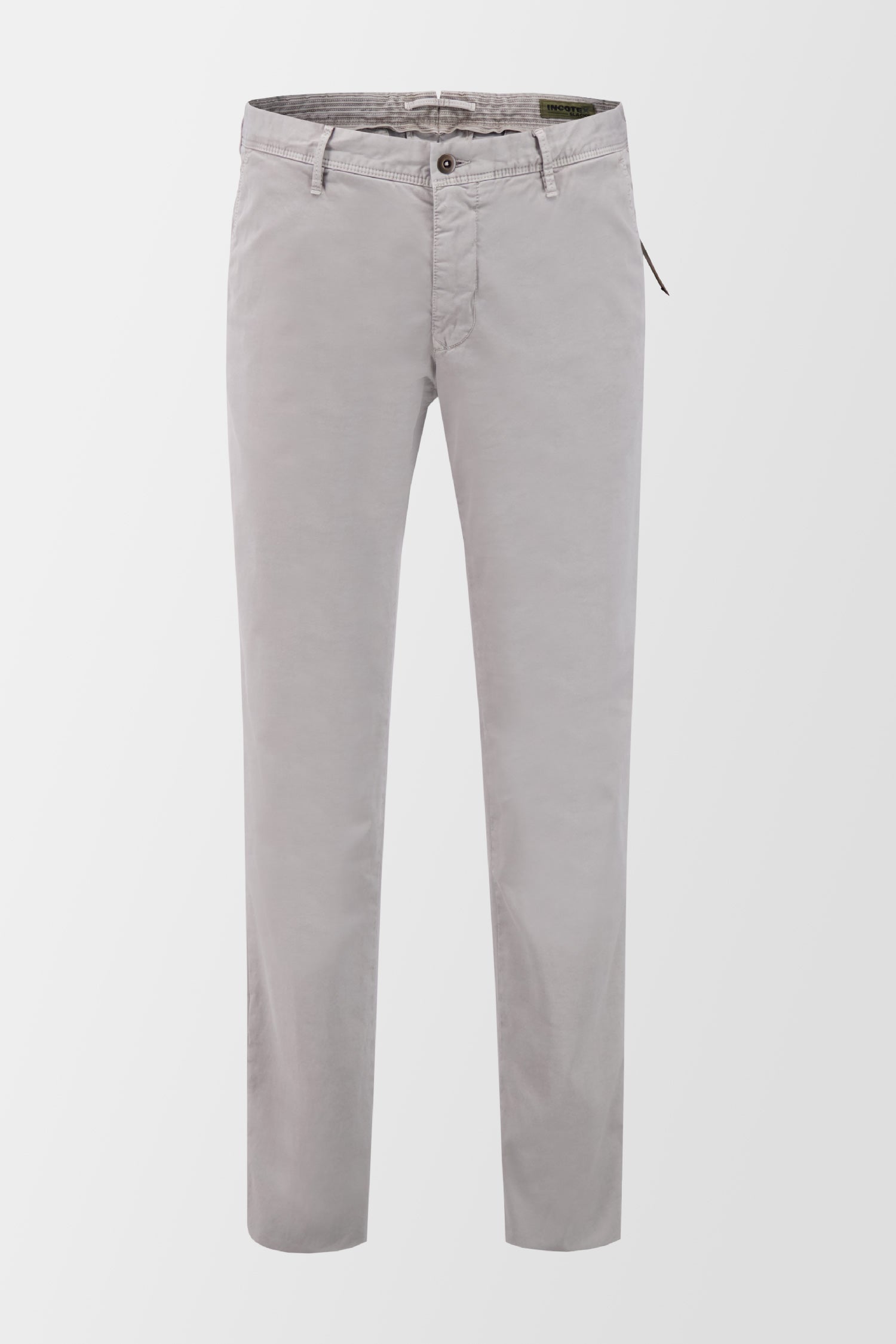 Incotex Grey Men's Dress Pants - Classic Slim Fit Formal Trousers for Office, Business & Wedding Attire