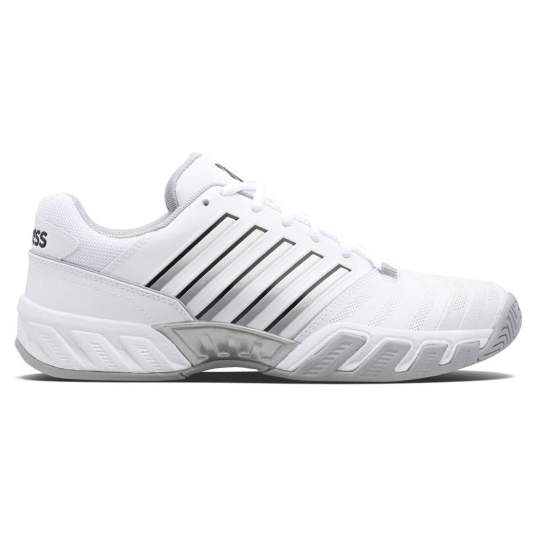 K Swiss BigShot Light 4 Men's Tennis Shoes - White/Black - Lightweight Performance Court Shoes for Men - Perfect for Tennis, Training & Casual Wear