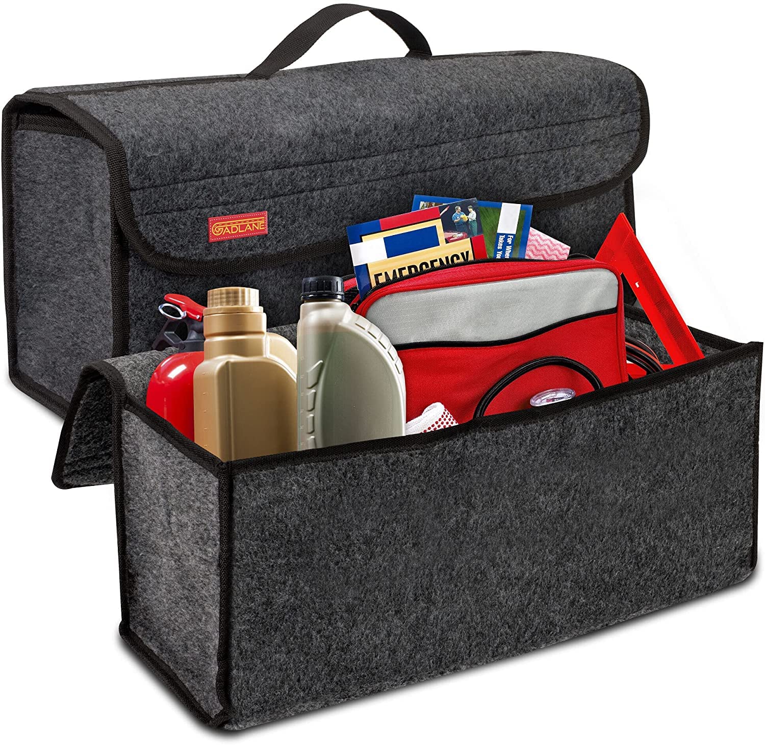 Premium Non-Slip Car Luggage Organizer with Massage Cushion - Universal Fit for Large & Compact Vehicles | Perfect for Road Trips, Travel Accessories & Car Storage Solutions