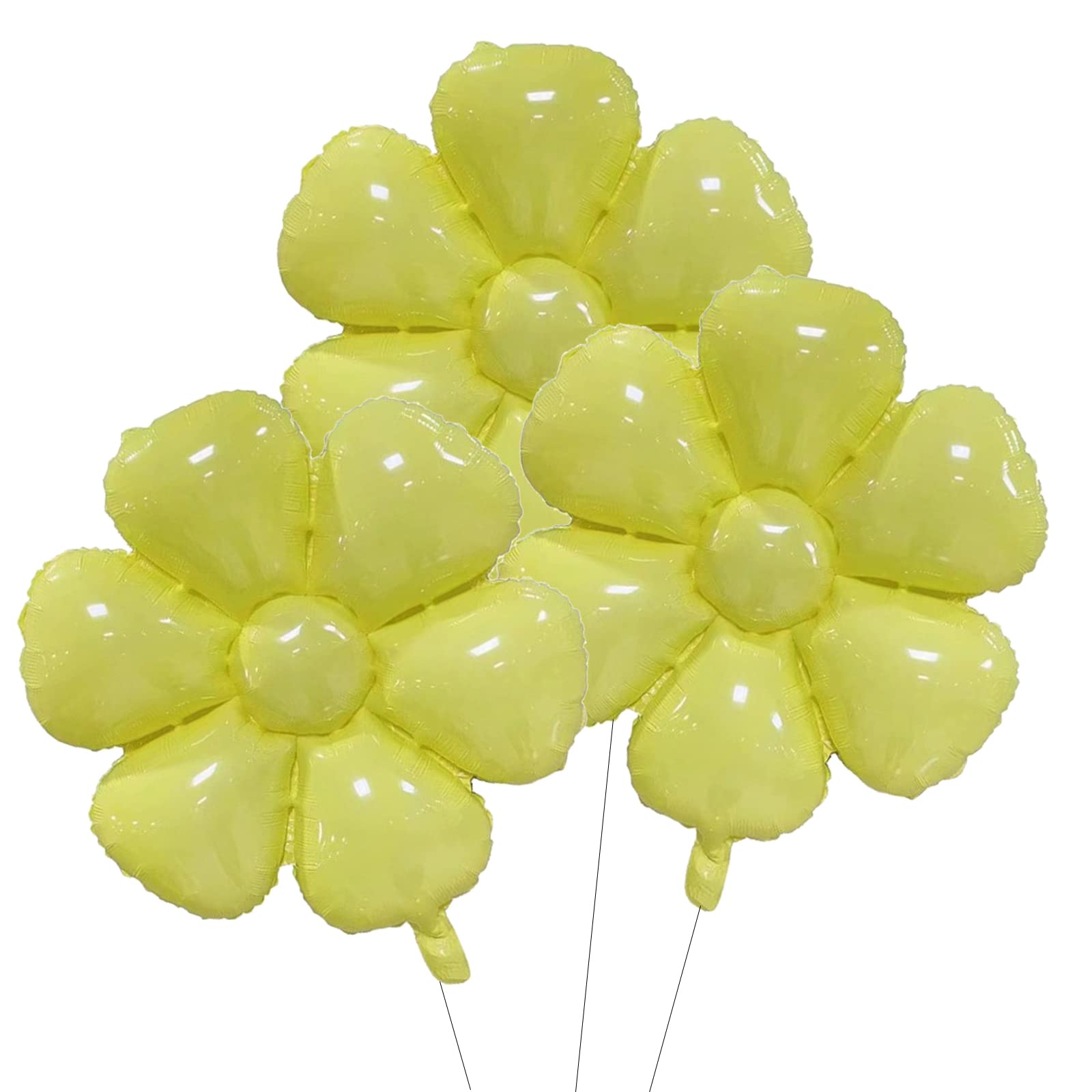 Yellow Birthday Party Decorations - Flower Balloons & Kids Party Supplies for Happy Birthday Celebrations | Perfect for Indoor & Outdoor Birthday Parties