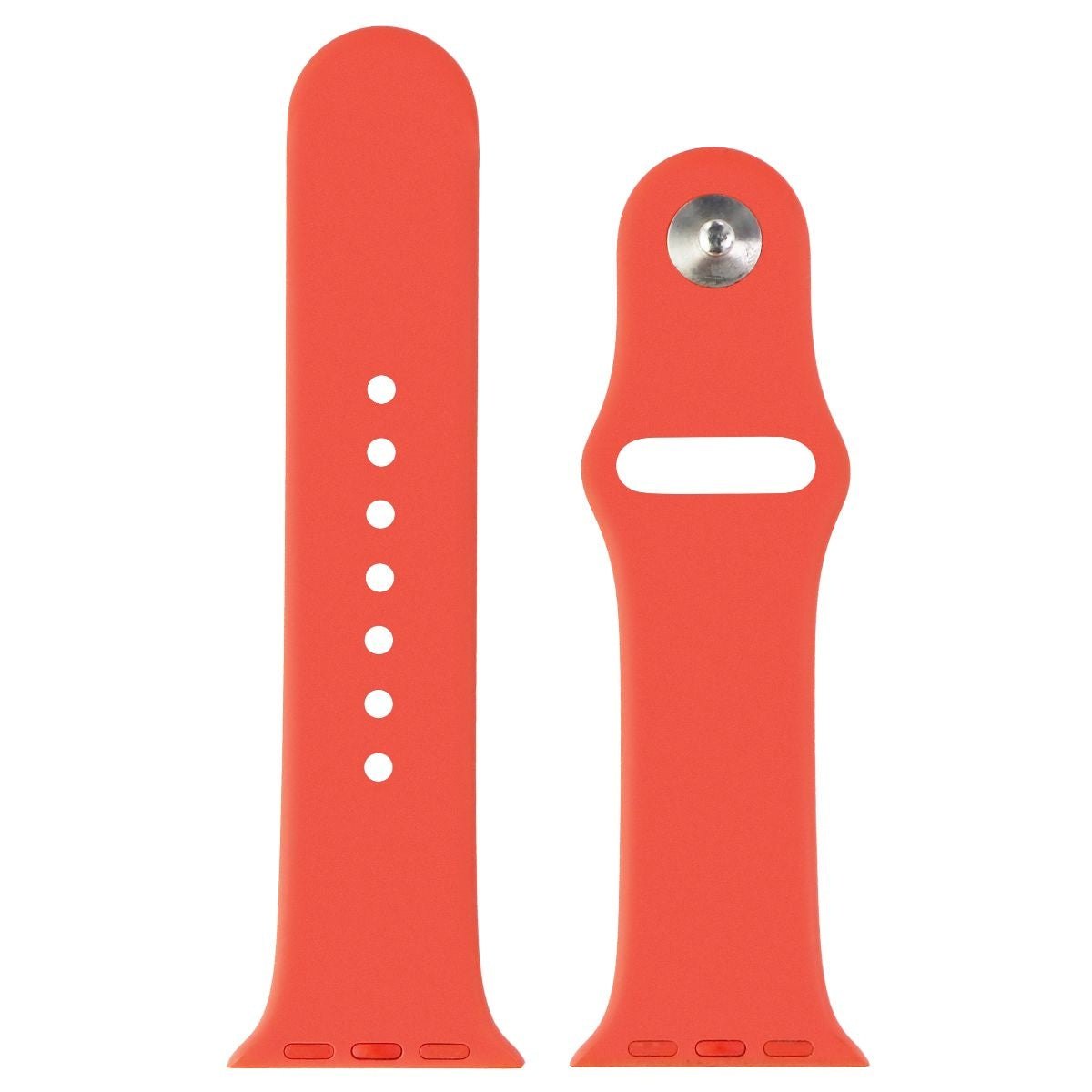 Apple Watch Band 40mm - Soft Silicone Replacement Strap for Apple Watch Series 1/2/3/4/5/6/7/8/SE 38mm 40mm 41mm - Apricot Color (S/M Size) - Perfect for Workouts, Running & Everyday Wear