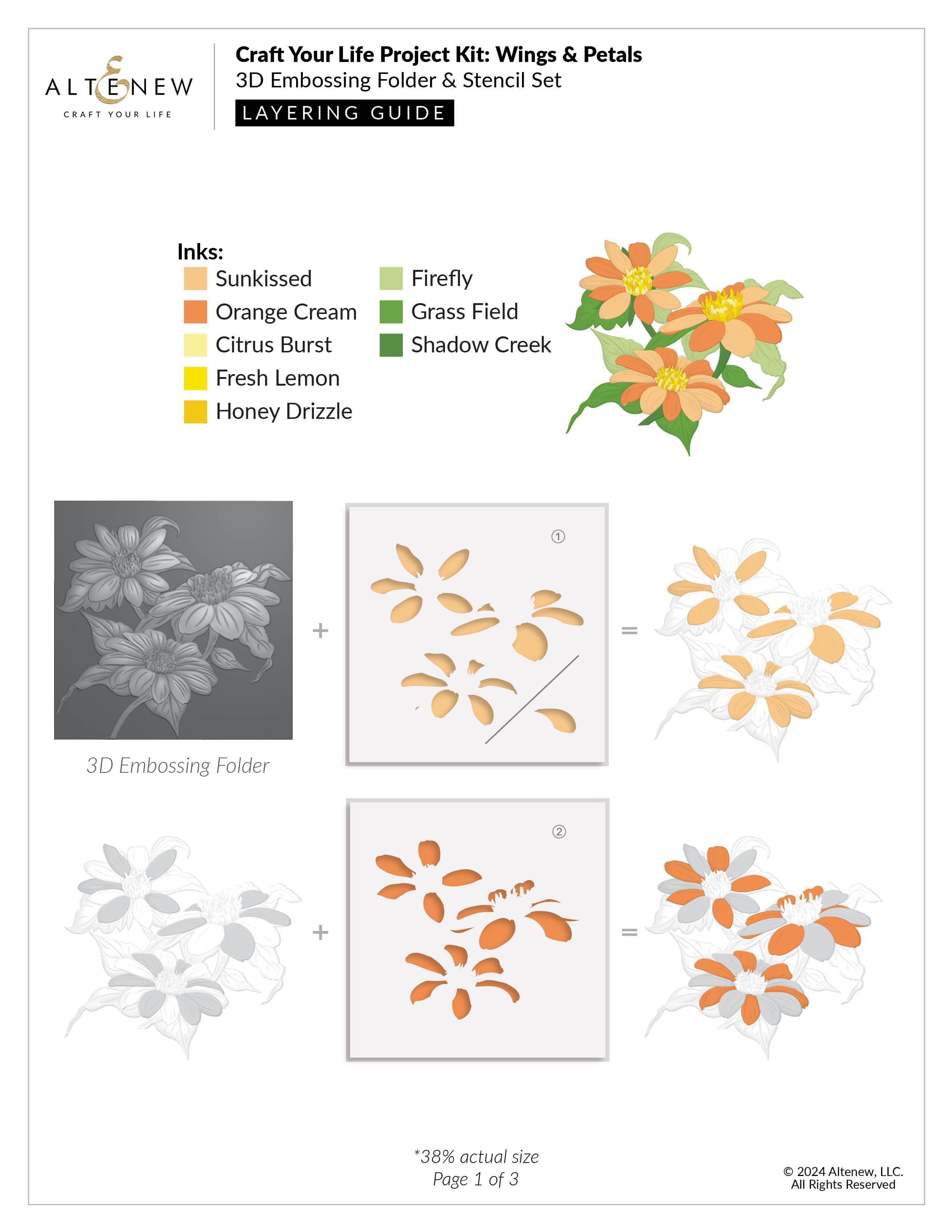 DIY Craft Your Life Project Kit: Wings & Petals - Creative Art Supplies for Scrapbooking, Card Making & Home Decor