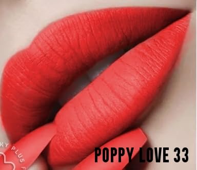 K POP LOVE Forever Matte Liquid Lipstick - Long Lasting Intense Matte Finish, All Day Wear (POPPY LOVE) | Perfect for K-Pop Fans, Concerts, and Bold Makeup Looks