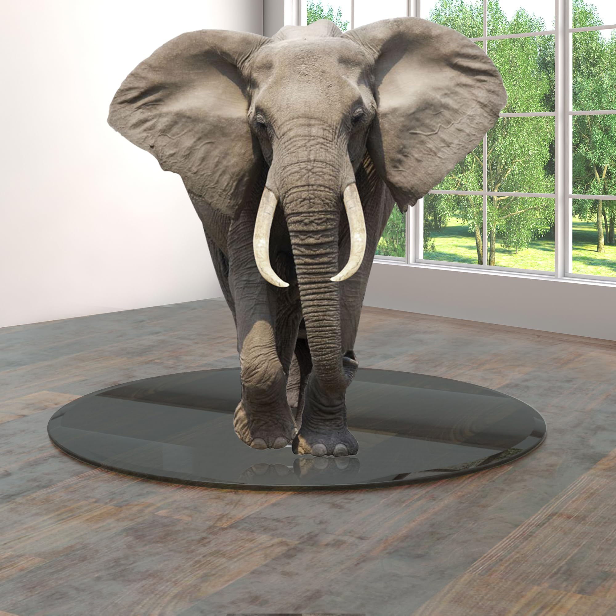 36 Inch Round Tempered Glass Table Top - 1/4