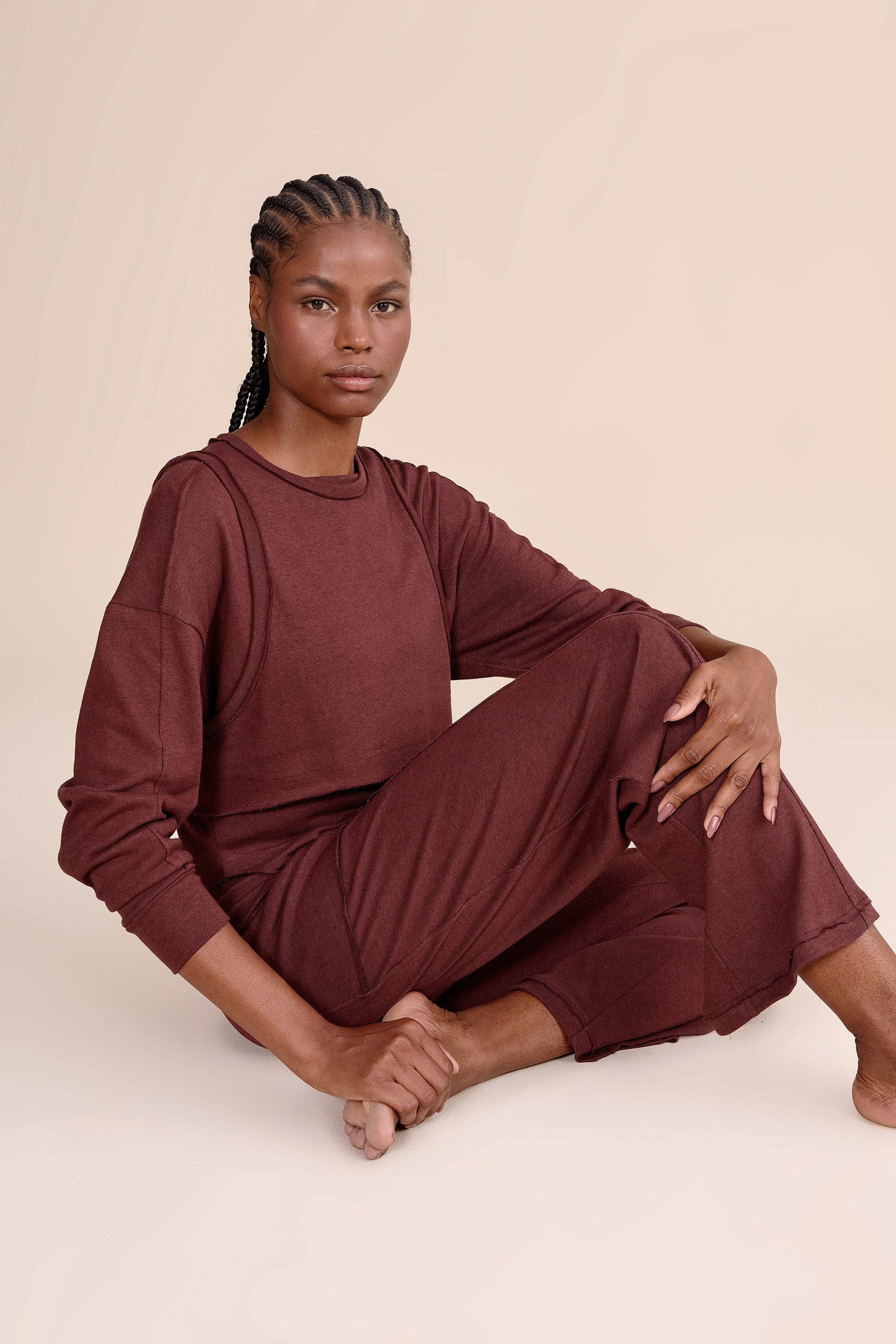 Slow Knit Straight Leg Pants for Women - Comfortable High Waisted Casual Trousers | Perfect for Office, Travel & Everyday Wear