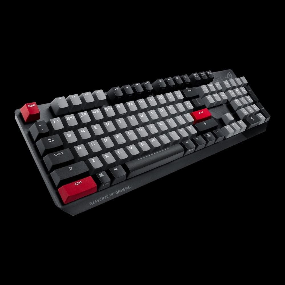 ASUS ROG Strix Scope PBT Keycap Set - MX Red Mechanical Keyboard Switches - Durable 2-Year Warranty - Perfect for Gaming, Typing & Office Work