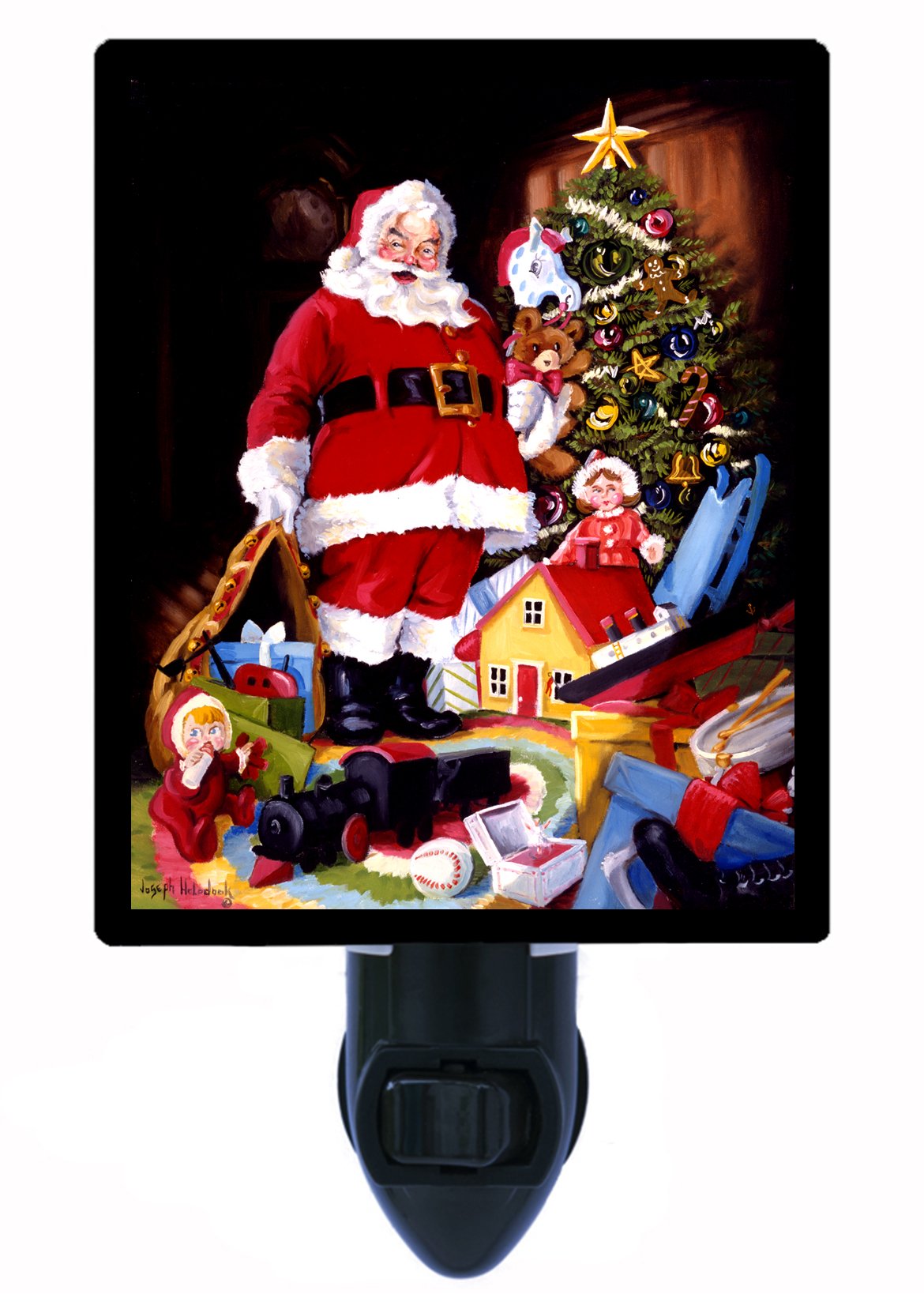 Christmas LED Night Light - Santa Claus Visit for Holiday Decor, Bedroom, Nursery & Christmas Tree Decoration