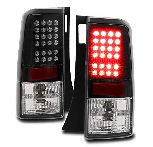 High-Quality LED Tail Brake Lights Rear Lamps - Black - Compatible With 2003-2006 Scion xB - Perfect for Night Driving & Enhanced Safety
