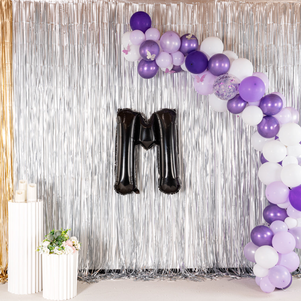 Balloonify Black Mylar Letter M Balloon - 40 Inch Large Foil Alphabet Balloon for Birthday Party Decorations, Wedding, Baby Shower & Graduation Events - 1 Count Box