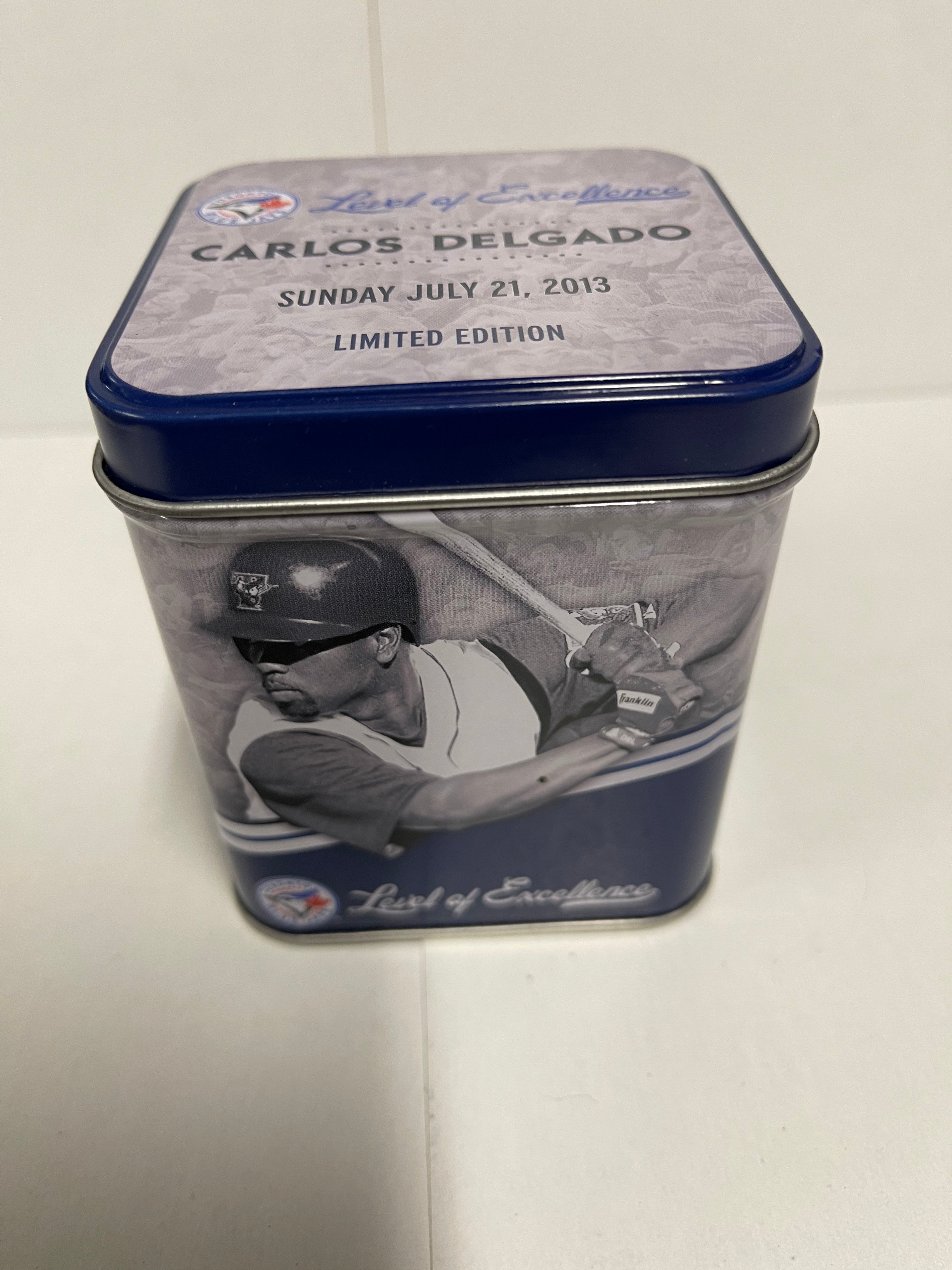 Carlos Delgado Limited Edition 2013 Toronto Blue Jays Baseball - Perfect for Collectors, Fans, and Sports Memorabilia Displays