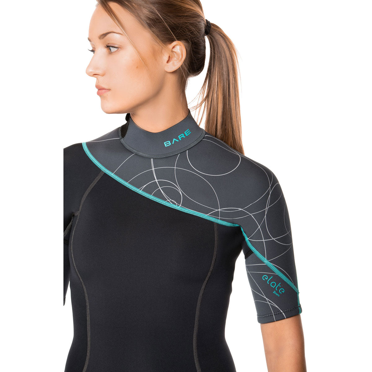 Bare Elate Shorty 2mm Wetsuit for Women - Premium Neoprene Swimsuit for Surfing, Diving & Water Sports | Comfortable & Flexible Swimwear for Beach & Pool Activities