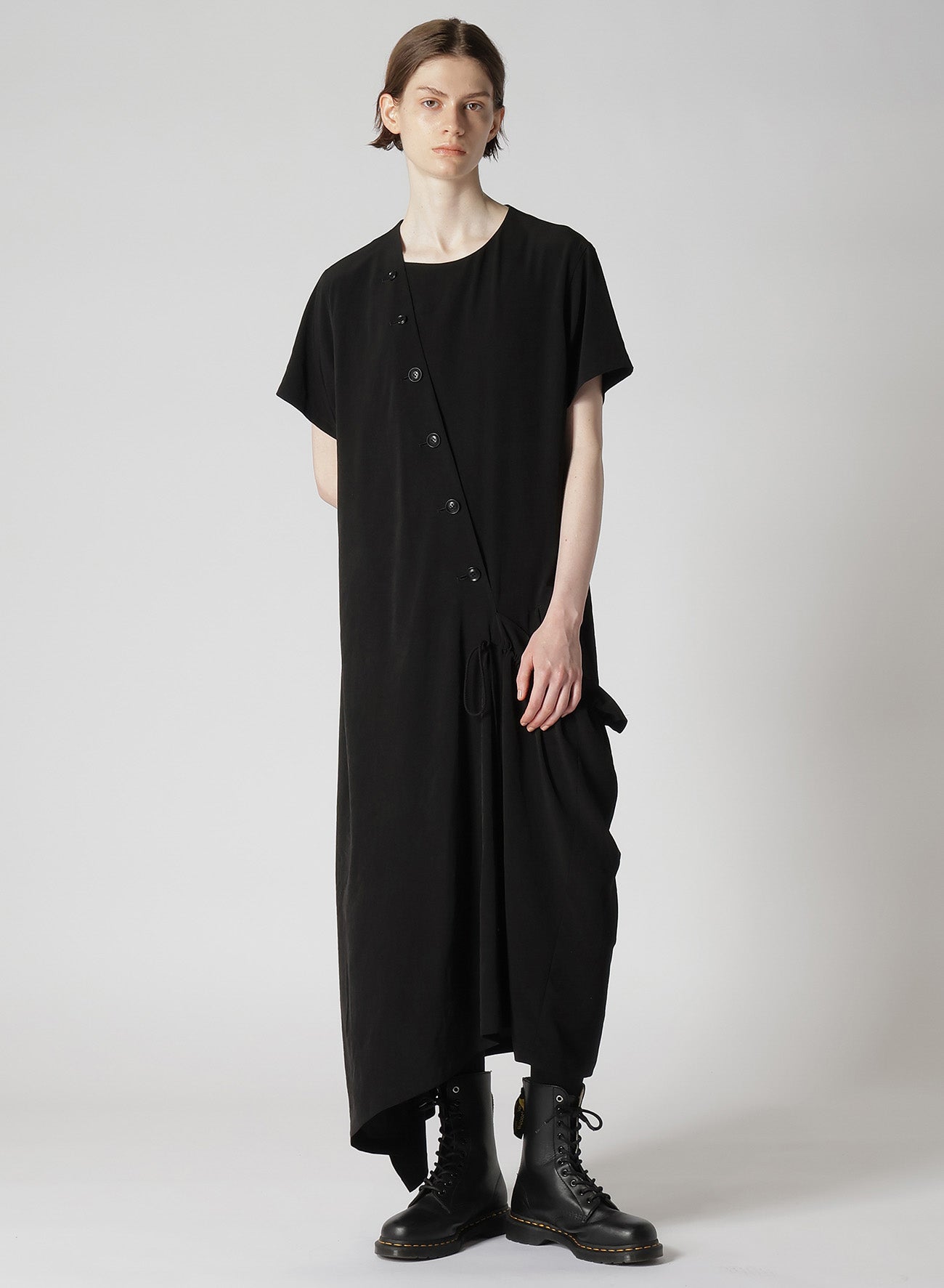 Elegant Crepe de Chine Half Sleeve Draped Dress for Women - Perfect for Cocktail Parties, Weddings & Evening Events