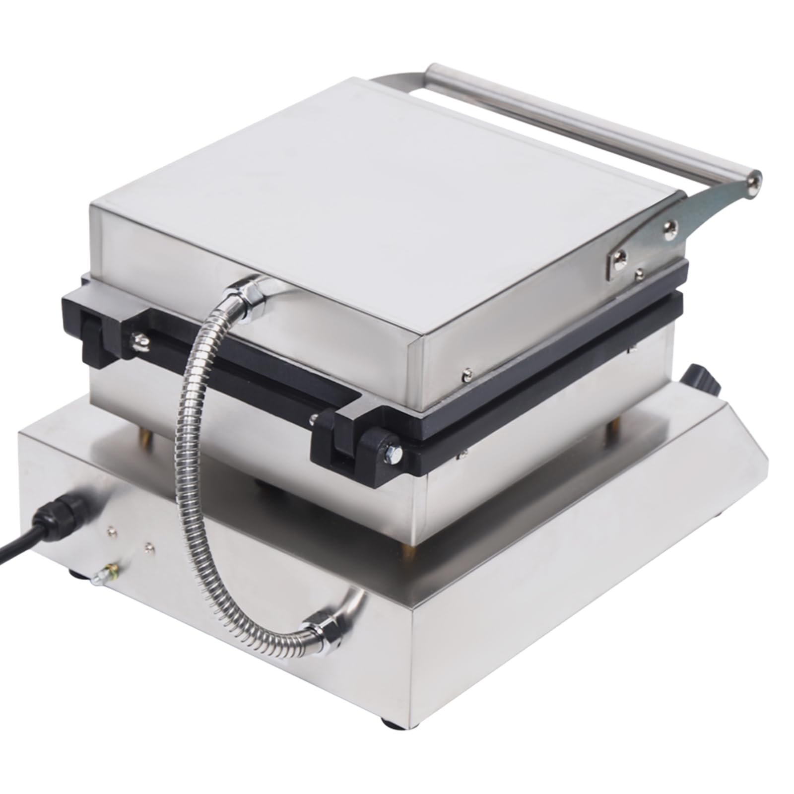 110V Commercial Waffle Maker - 1750W Electric Waffle Machine with 4 Nonstick Plates, Adjustable Time & Temperature Controls for Perfect Waffles - Ideal for Restaurants, Cafes, Breakfast Shops and Home Use - Great for Sunday Brunch, Family Gatherings and Breakfast Businesses