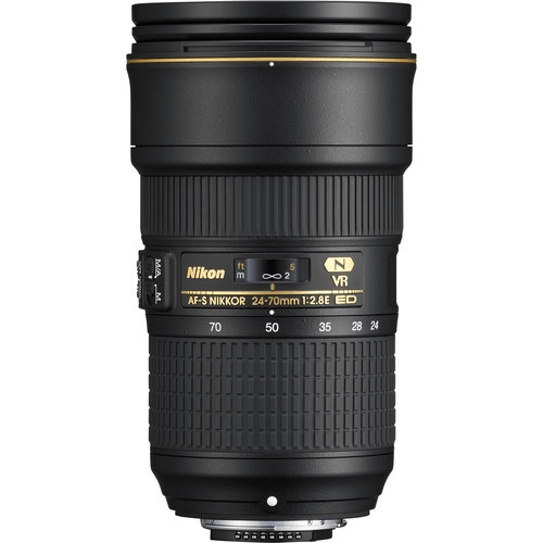 Nikon AF-S NIKKOR 24-70mm f/2.8E ED VR Lens - Professional Full Frame DSLR Camera Lens with Vibration Reduction for Portrait, Wedding & Event Photography