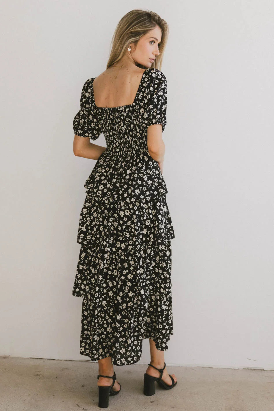 Stylish Hart Tiered Maxi Dress for Women - Flowy Summer Beach Dress - Perfect for Vacations, Parties & Casual Outings - FINAL SALE