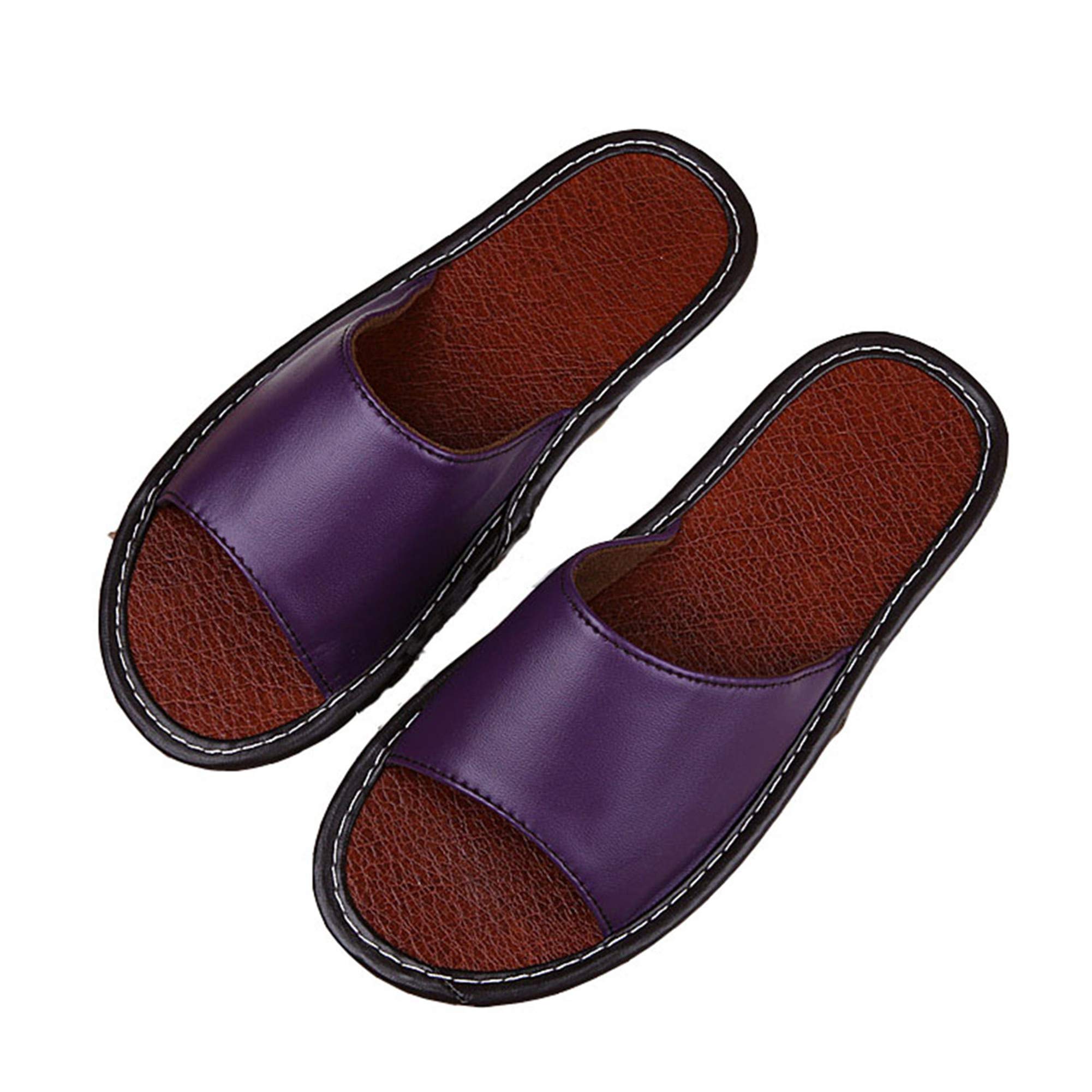 **LANFIRE Women's & Men's Summer Slippers - Breathable Leather Sandals for Home & Outdoor Comfort - Perfect for Lounging, Travel & Beach Wear**
