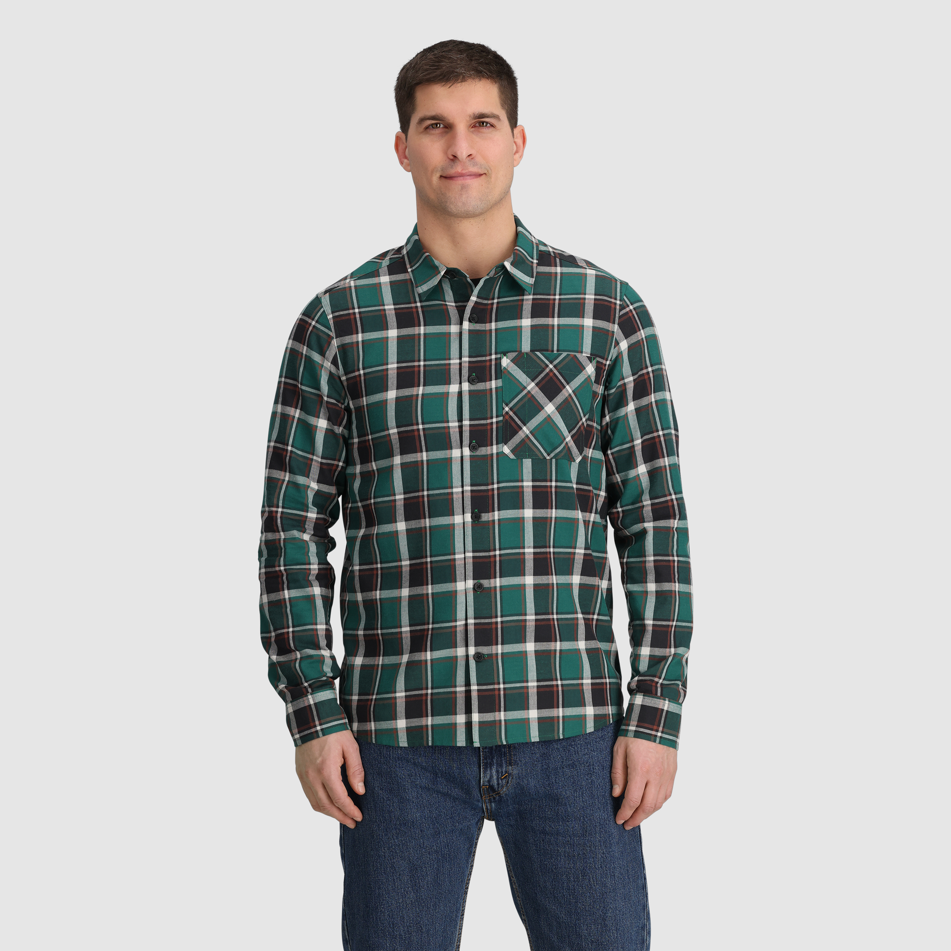 Men's Ravenna Flannel Shirt - Soft Plaid Long Sleeve Button Down for Casual Wear & Outdoor Activities