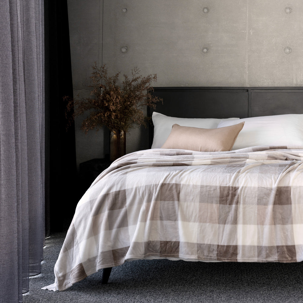 Charlie Ultraplush Nougat Blanket - Super Soft & Cozy King Size Bed Blanket for Winter | Perfect for Bedroom, Living Room & Gift Giving