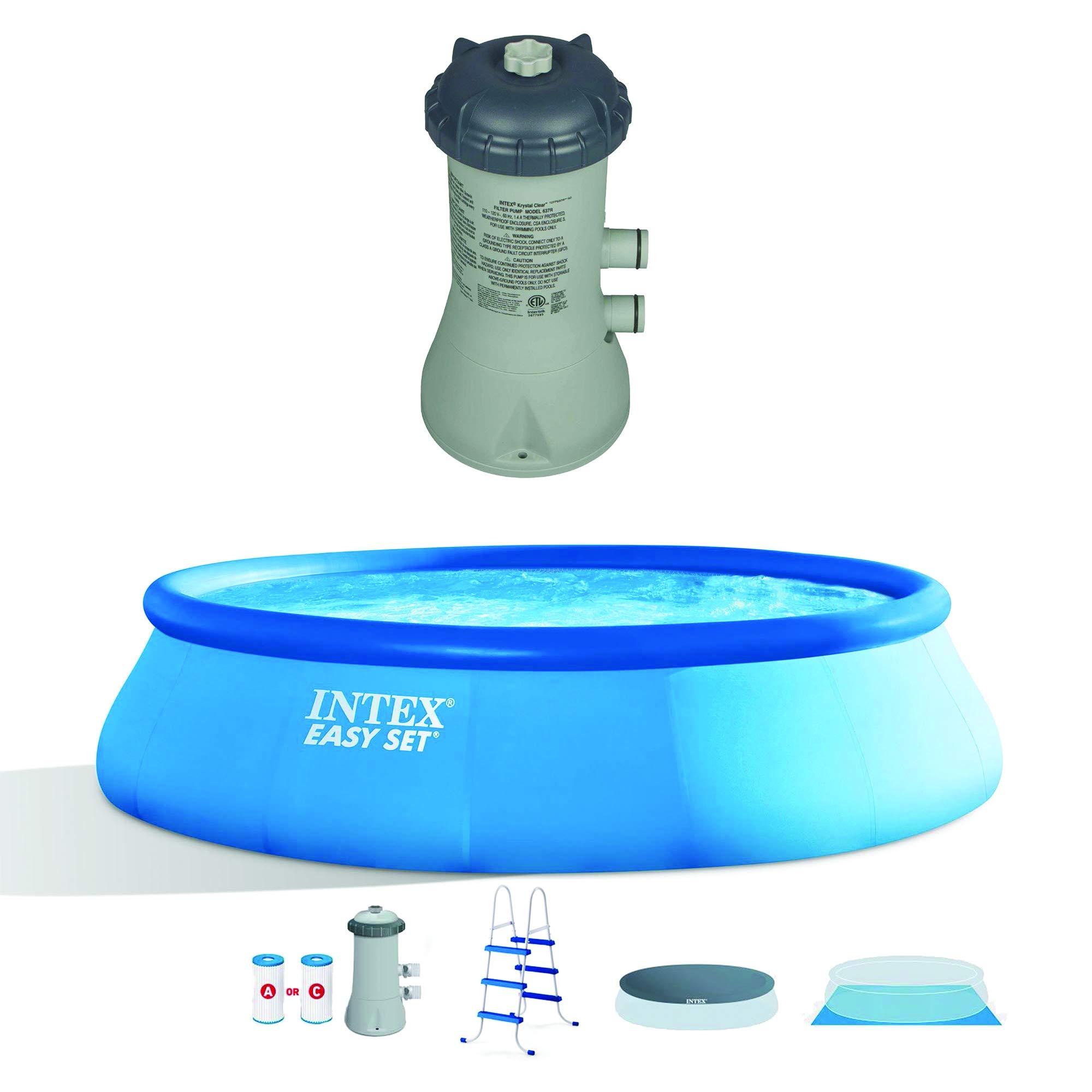 Best Inflatable Above Ground Swimming Pool with Filter Pump System - Perfect for Backyard, Family Fun & Summer Relaxation