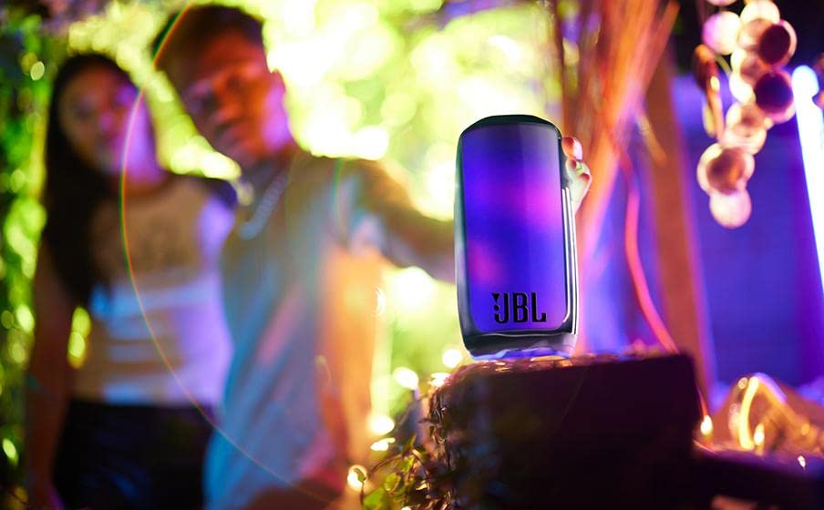 JBL Pulse 5 Portable Bluetooth Speaker with Colorful LED Light Show - 12 Hour Playtime, IP67 Waterproof & Dustproof - Wireless PartyBoost for Multi-Speaker Pairing - Perfect for Pool Parties, Beach Outings & Home Entertainment (Black)