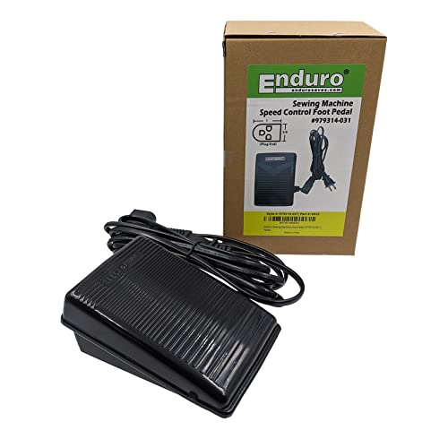 Enduro Variable Speed Sewing Machine Foot Pedal (979314) - Professional Foot Control for Smooth Stitching | Perfect for Quilting, Dressmaking & DIY Crafts